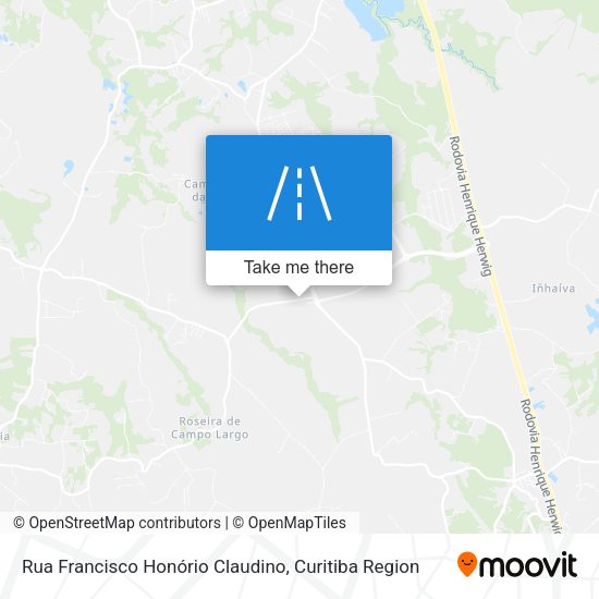 Rua Francisco Honório Claudino map