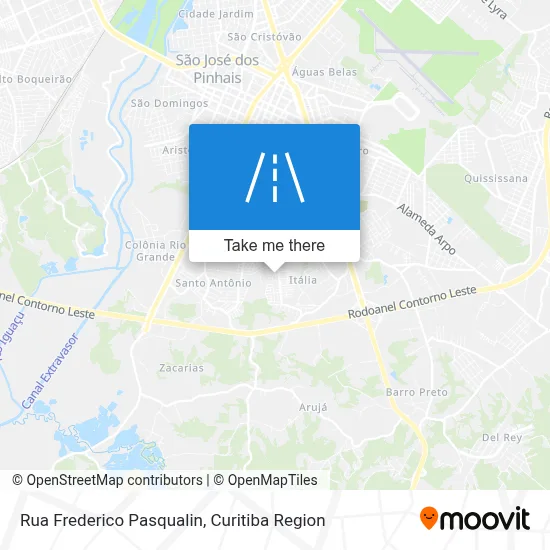 Rua Frederico Pasqualin map