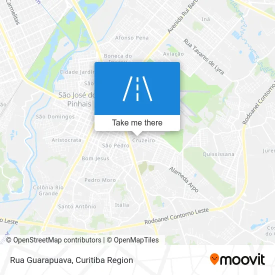 Rua Guarapuava map