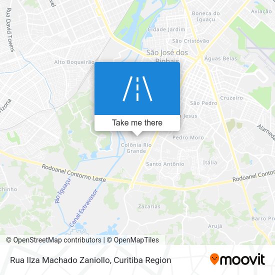 Rua Ilza Machado Zaniollo map