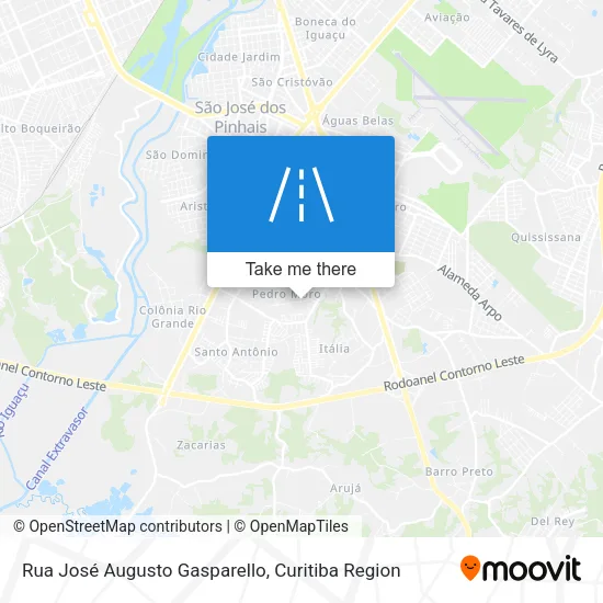 Rua José Augusto Gasparello map
