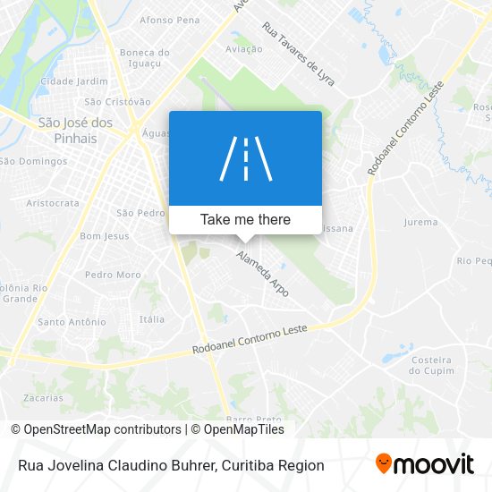Rua Jovelina Claudino Buhrer map