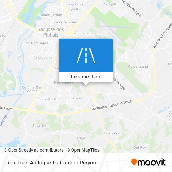 Rua João Andriguetto map