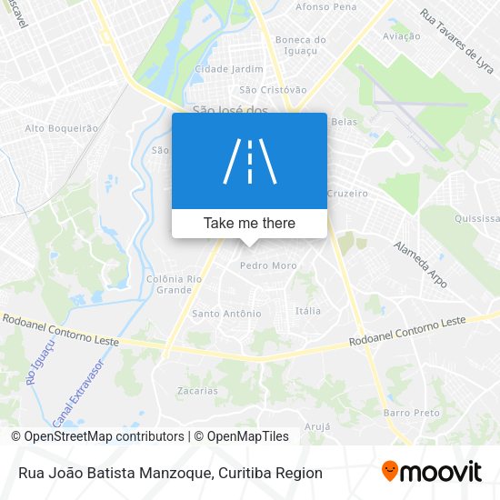 Rua João Batista Manzoque map