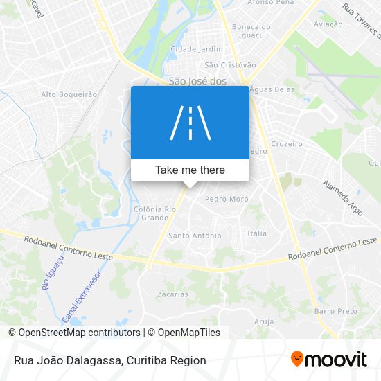 Rua João Dalagassa map