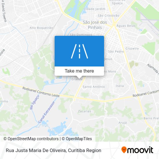 Rua Justa Maria De Oliveira map