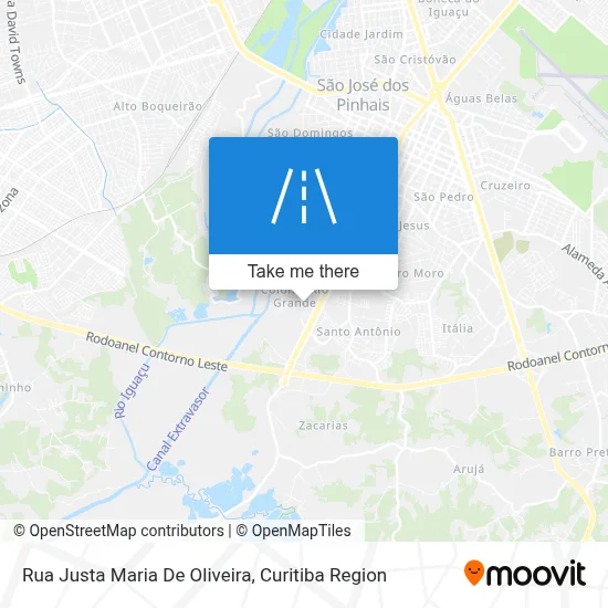 Rua Justa Maria De Oliveira map