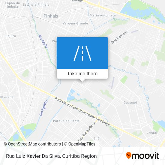 Rua Luiz Xavier Da Silva map