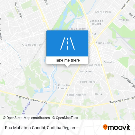 Rua Mahatma Gandhi map