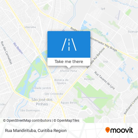 Mapa Rua Mandirituba