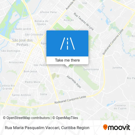 Rua Maria Pasqualim Vaccari map