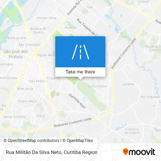 Rua Militão Da Silva Neto map