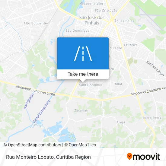 Rua Monteiro Lobato map