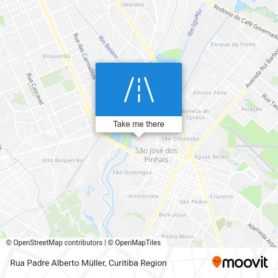 Rua Padre Alberto Müller map