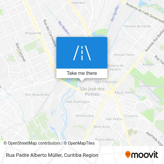 Rua Padre Alberto Müller map