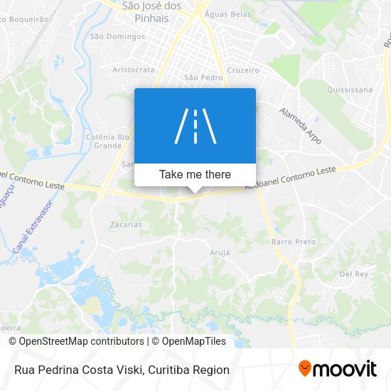 Rua Pedrina Costa Viski map