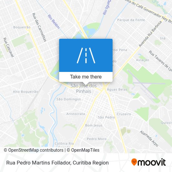 Rua Pedro Martins Follador map