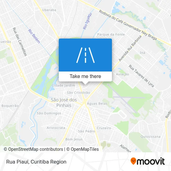 Rua Piauí map