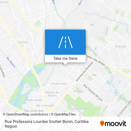 Rua Professora Lourdes Grutter Bonin map