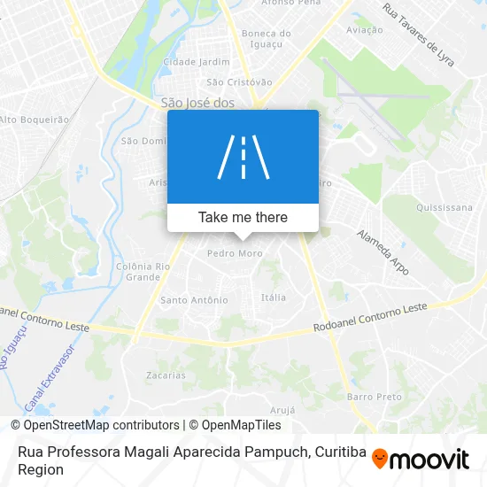 Rua Professora Magali Aparecida Pampuch map