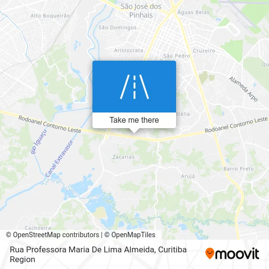 Rua Professora Maria De Lima Almeida map