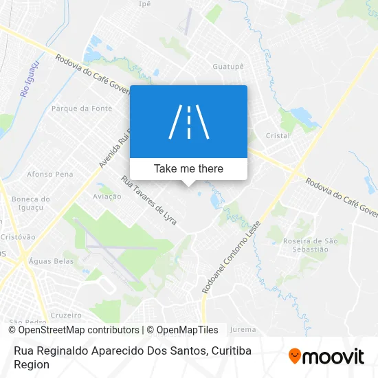 Rua Reginaldo Aparecido Dos Santos map