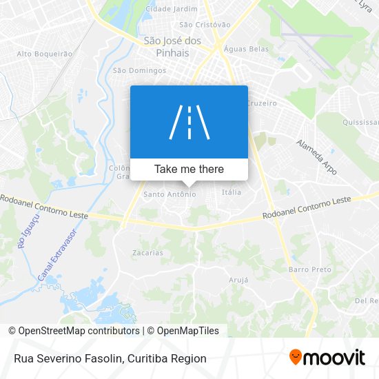 Rua Severino Fasolin map