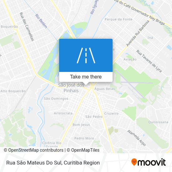Rua São Mateus Do Sul map