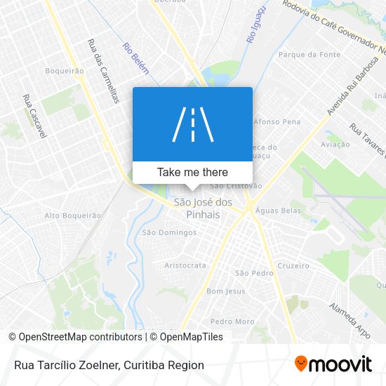 Rua Tarcílio Zoelner map
