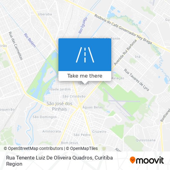 Rua Tenente Luiz De Oliveira Quadros map