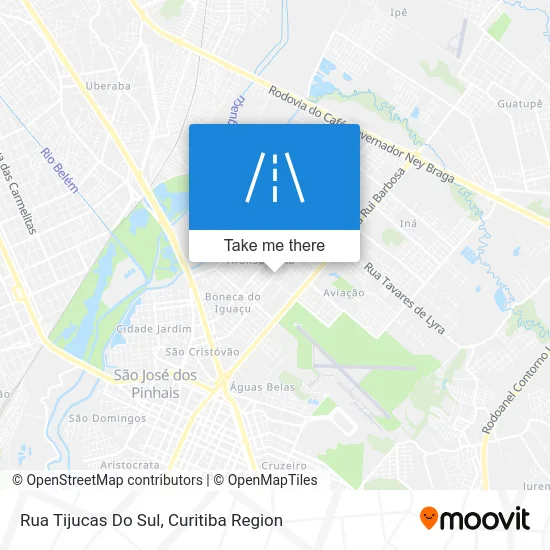Rua Tijucas Do Sul map