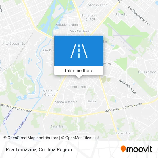 Rua Tomazina map
