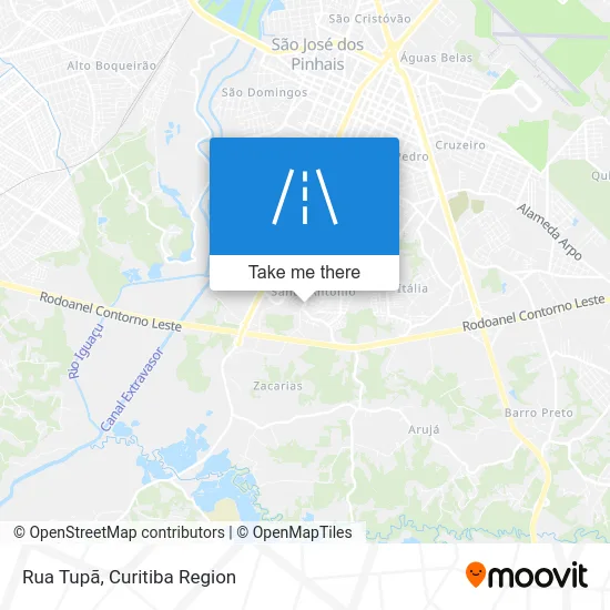 Rua Tupã map
