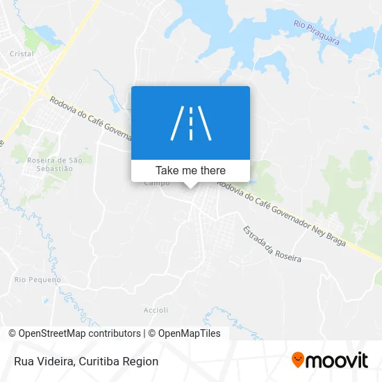 Rua Videira map