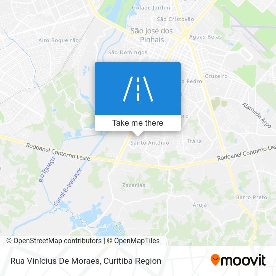 Rua Vinícius De Moraes map