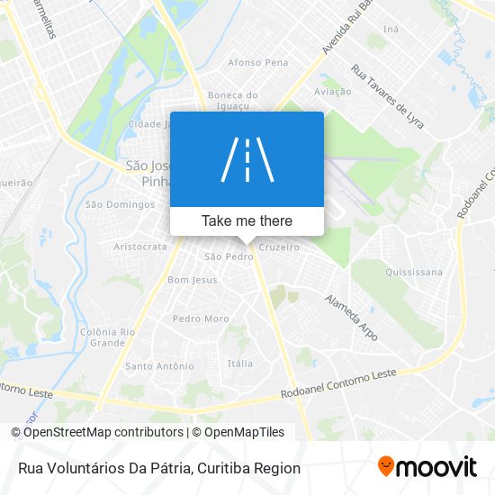 Rua Voluntários Da Pátria map