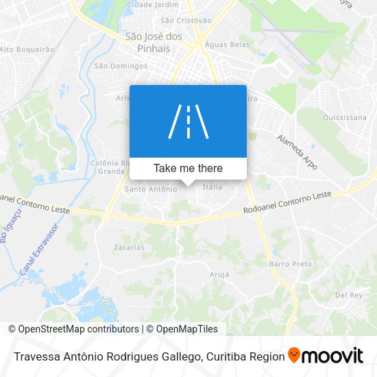 Travessa Antônio Rodrigues Gallego map