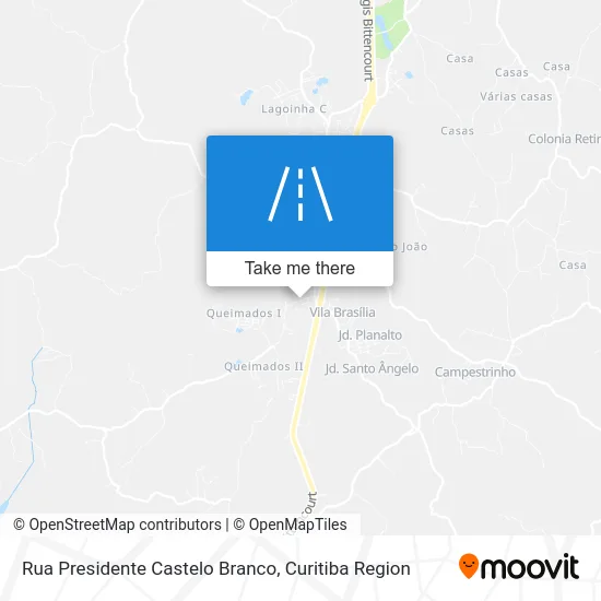 Rua Presidente Castelo Branco map