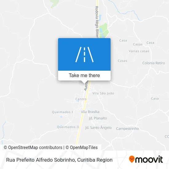 Rua Prefeito Alfredo Sobrinho map