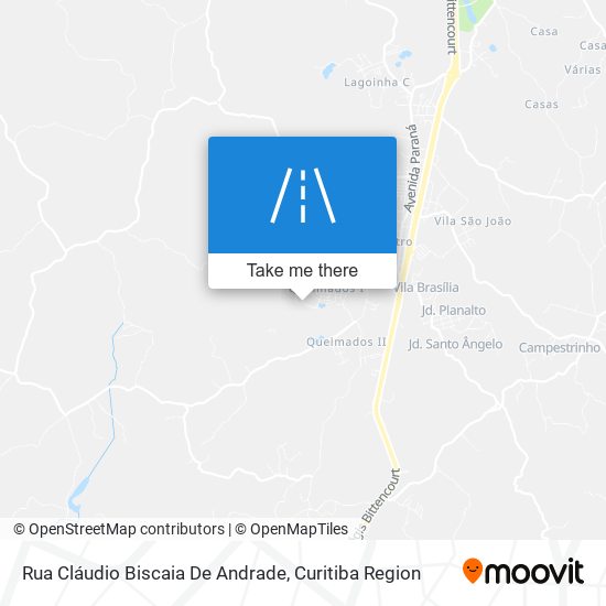 Rua Cláudio Biscaia De Andrade map