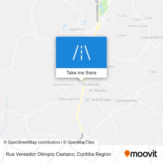 Rua Vereador Olímpio Caetano map