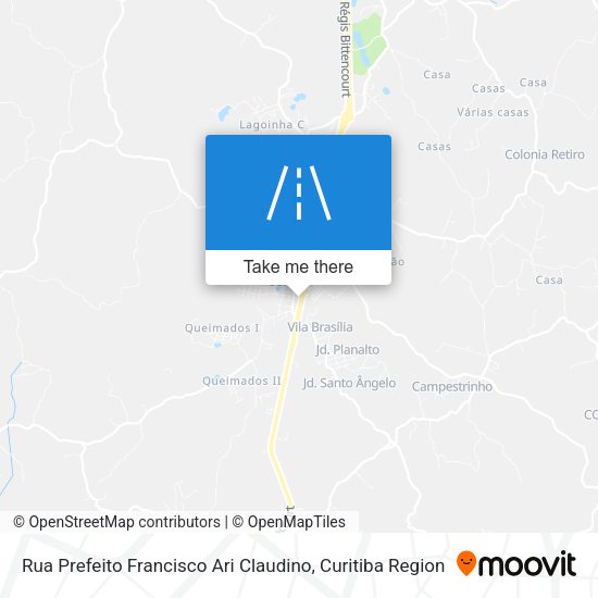 Rua Prefeito Francisco Ari Claudino map