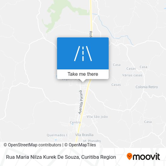 Rua Maria Nilza Kurek De Souza map
