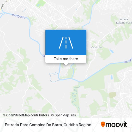 Estrada Para Campina Da Barra map