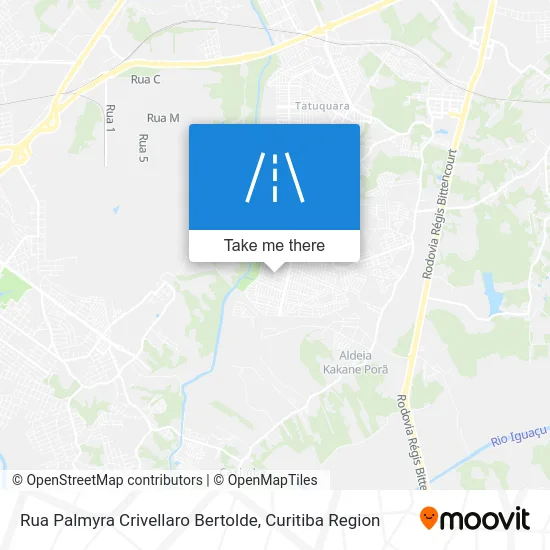 Rua Palmyra Crivellaro Bertolde map