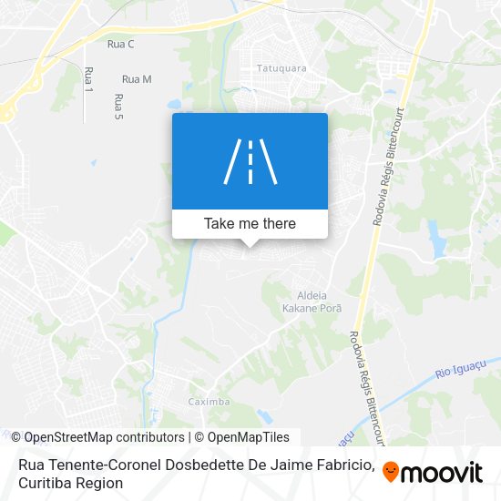 Rua Tenente-Coronel Dosbedette De Jaime Fabricio map