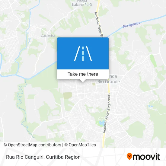 Rua Rio Canguiri map