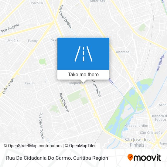 Rua Da Cidadania Do Carmo map