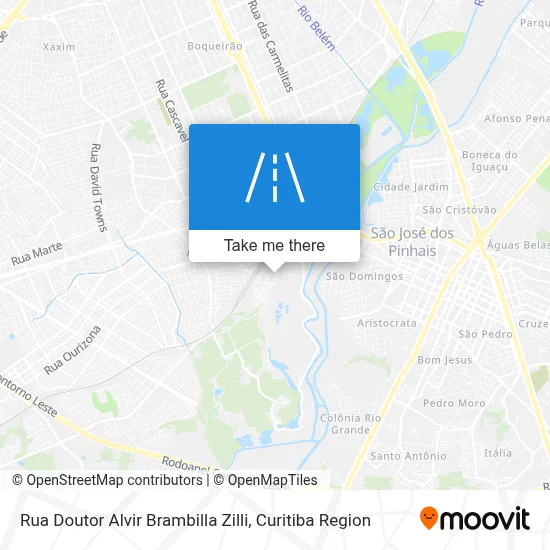 Rua Doutor Alvir Brambilla Zilli map