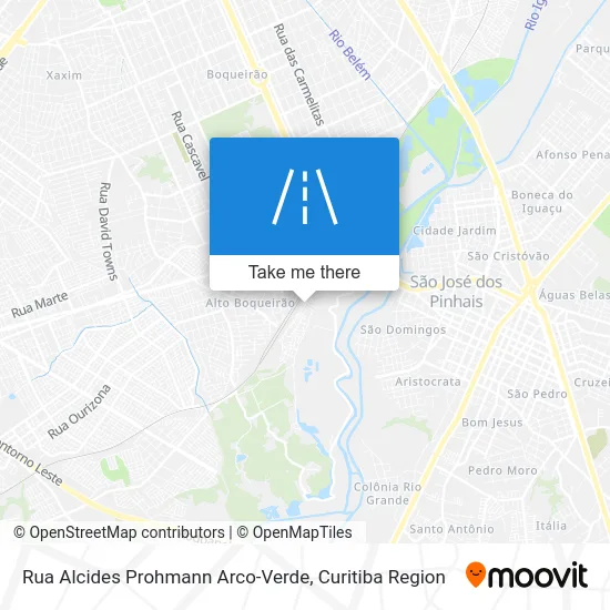 Rua Alcides Prohmann Arco-Verde map